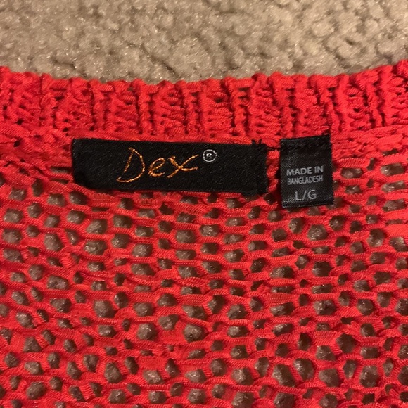 Dex Red Knitted Shirt - Picture 2 of 3